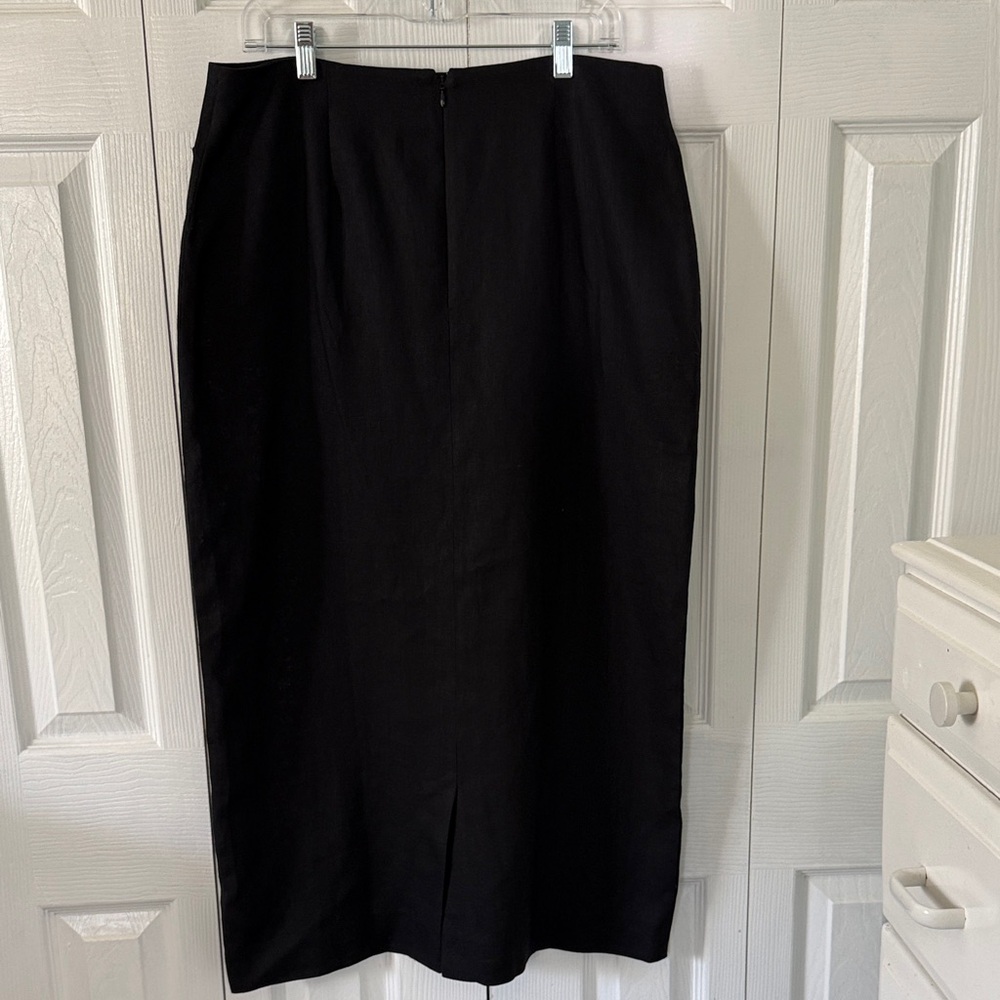 Reformation Britt Linen Skirt Sz 12 - Picture 7 of 11